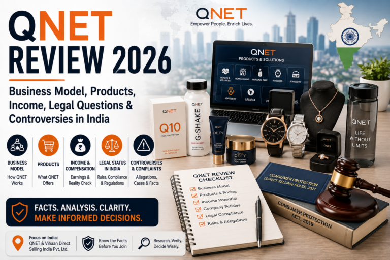 QNET Review 2026 Business Model, Products, Income, Legal Questions & Controversies in India